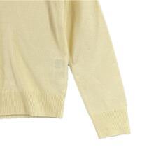 美品 Amy Pearl エイミーパール ビジュー 秋冬 AW 長袖ニット アクリル ライトイエロー レディース M【古着】【中古】【送料無料】の画像