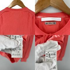 美品 Spick and Span スピックアンドスパン 無地 秋冬 AW カーディガン コットン ピンク レディース【古着】【中古】【送料無料】の画像