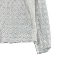 美品 axes femme アクシーズファム レース 秋冬 AW ブラウス ナイロン ホワイト レディース F レースカットトップ【古着】【中古】【送料無料】の画像