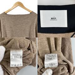 美品 Maru マル ドルマンスリーブ 無地 秋冬 AW 半袖ニット ウール/アルパカ ベージュ レディース【古着】【中古】【送料無料】の画像