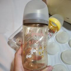 哺乳瓶 レンジ除菌 乳首M~LL セットの画像