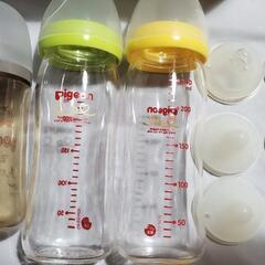 哺乳瓶 レンジ除菌 乳首M~LL セットの画像