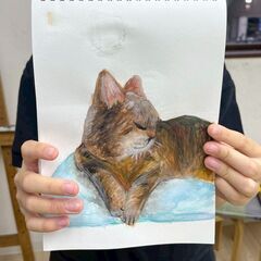 【アトリエべる王子・東十条教室】折角描いた絵がバラバラに‼️‼️(つД`)ノいいやこれはパズルだ😆の画像