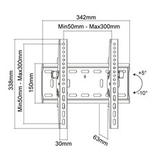新品未開封。テレビ壁掛金具　TVセッターチルト　TVSTIFT100SBの画像