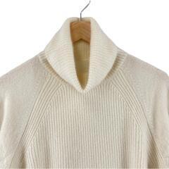 美品 theory luxe セオリーリュクス タートルネック 無地 秋冬 AW 長袖ニット カシミヤ オフホワイト レディース 38 カシミヤ100%【古着】【中古】【送料無料】の画像