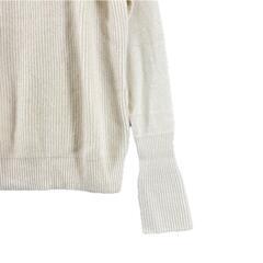 美品 theory luxe セオリーリュクス タートルネック 無地 秋冬 AW 長袖ニット カシミヤ オフホワイト レディース 38 カシミヤ100%【古着】【中古】【送料無料】の画像