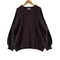 美品 Helm ヘルム 無地 秋冬 AW 長袖ニット ポリエステ...