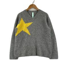 美品 ノーブランド  ワンポイント 秋冬 AW 長袖ニット ウー...