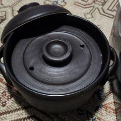 （お渡し済み）レンジで炊飯土鍋（中古）の画像