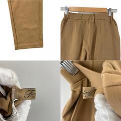 美品 ノーブランド  無地 秋冬 AW スウェットパンツ レーヨン ベージュ レディース S ポンチ素材【古着】【中古】【送料無料】の画像