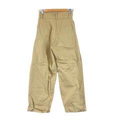 美品 Falksy フォルクシー ハイウエストツータックワイドテーパードチノパンツ 無地 オールシーズン ワイドパンツ コットン ベージュ レディース M【古着】【中古】【送料無料】の画像