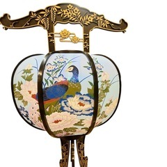 京灯篭　供養灯　孔雀の画像