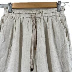 美品 saloon サルーン イージーパンツ 無地 秋冬 AW パンツ レーヨン ベージュ レディース 36【古着】【中古】【送料無料】の画像