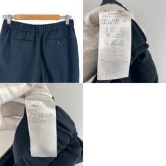 美品 ノーブランド  スリムスラックス 無地 春夏 SS スラックス ポリエステル ダークネイビー メンズ 38【古着】【中古】【送料無料】の画像