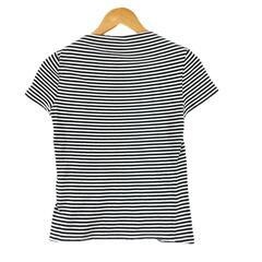 美品 KATE SPADE SATURDAY ケイトスペードサタデー ボーダー 春夏 SS 半袖Tシャツ コットン ホワイト レディース XS【古着】【中古】【送料無料】の画像