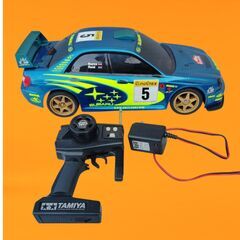 🉐🌈使用少 タミヤ QDスポーツ 1/10 RCカー スバル・インプレッサ WRC 2001🌈クイックドライブ 27MHz ラジコン の画像