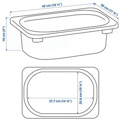 IKEA トロファスト 子供部屋システム収納 おもちゃ箱の画像