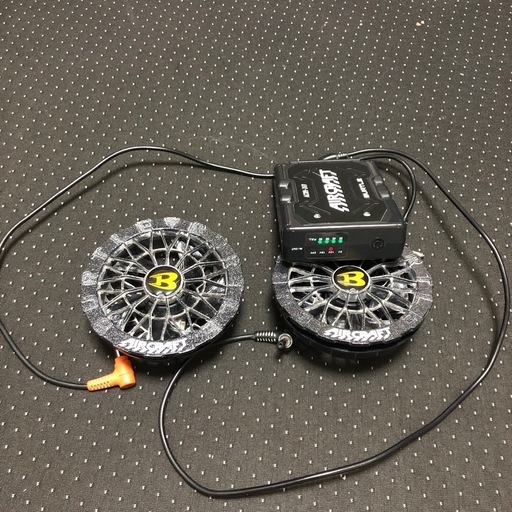 空調服バッテリーファンセット24V