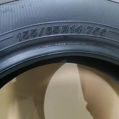 組み換え工賃込み☆超絶バリ山155/65R14(1本のみ)ヨコハマタイヤの画像