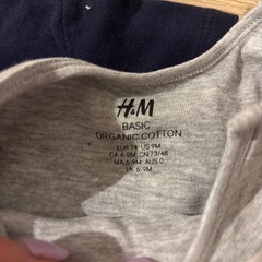 H&M 6-9ヶ月用　ベビー服の画像