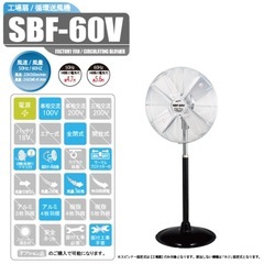 【急募！8/31まで￥36880→￥25000】新品未使用　ナカトミ 60cm ビッグファンスタンド式　SBF-60Vの画像