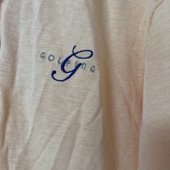 GOLFING 長袖ポロシャツ Medium オレンジ色の画像