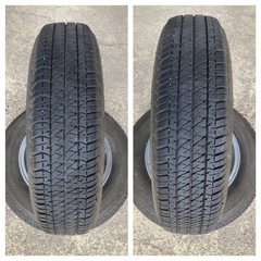 タイヤ アルミホイール 4本セット175/80R16 ブリジストン デューラー DUELER H/T JB64 JB23 JA11 JA12 ジムニー バリ山 2021年製の画像