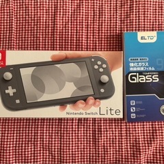 Switch Lite グレー　本体　箱有　付属品付の画像