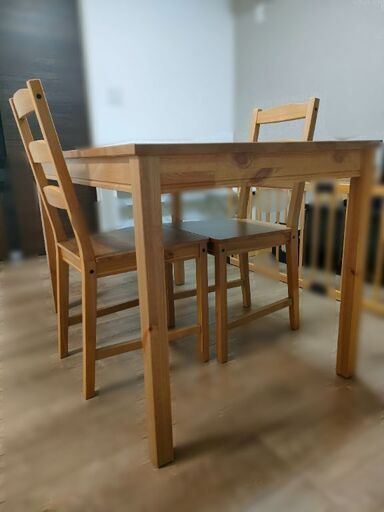 ⛳【只今商談中】IKEA ヨックモックチェア2脚セット/専用クッション付き❗ 2脚 セットIKEA JOKKMOKK イケア ヨックモック チェア (なお