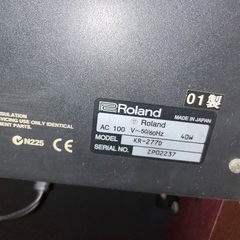 Roland電子ピアノ【2001年KR277】の画像