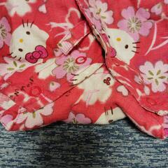 キティちゃん柄甚平ロンパースの画像