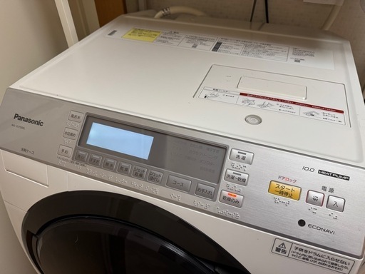 ◾️ジャンク品◾️Panasonic ドラム式洗濯機 NA-VX730SL 中古 人気 パナソニック 10.0 6.0kg ドラム式洗濯乾燥機 NA