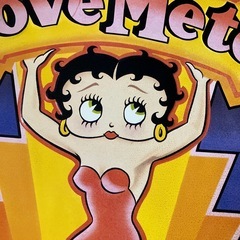 ブリキ看板 BETTY BOOP'S ベティちゃん LOVE METER 40㎝の画像