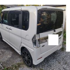 福岡発,26年式タントカスタムRSターボ,ローン可,検R9年8月,スマートキー,両側電動,フルセグ,Bluetooth,大阪南港2.8万円,東京有明港3.8万円の画像