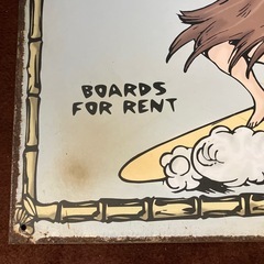 BETTY BOOP サビ加工 ブリキ看板 ◆ SURF SHOP 大型38cmの画像