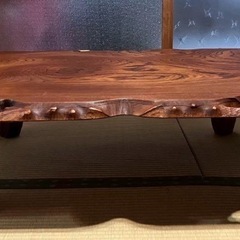 木製ローテーブル レトロ 軽量の画像