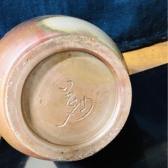 備前焼　花瓶の画像