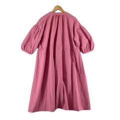 美品 AFTERNOON TEA WARDROBE アフタヌーンティー ワードローブ 無地 春夏 SS ワンピース ポリエステル ピンク レディース MR【古着】【中古】【送料無料】の画像