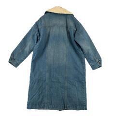 極美品 Wrangler ラングラー 無地 秋冬 AW その他アウター コットン ブルー メンズ F デニムボアコート【古着】【中古】【送料無料】の画像