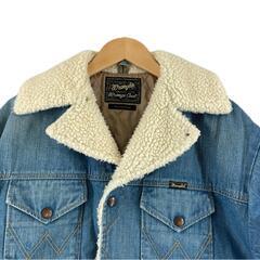 極美品 Wrangler ラングラー 無地 秋冬 AW その他アウター コットン ブルー メンズ F デニムボアコート【古着】【中古】【送料無料】の画像