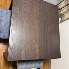 IKEA 伸長式テーブル イケア ダイニングテーブル 椅子 チェア の画像