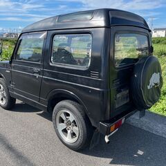 車検２年付 全込み３０万円 ジムニーで遊ぼう！！！ 山、川、海！希少なパノラミックルーフ AT パート4WD 社外メッキバンパー １６インチアルミ A/C P/S ETCの画像