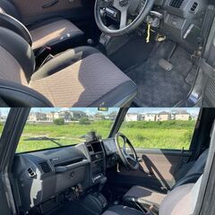 車検２年付 全込み３０万円 ジムニーで遊ぼう！！！ 山、川、海！希少なパノラミックルーフ AT パート4WD 社外メッキバンパー １６インチアルミ A/C P/S ETCの画像