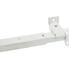 新品　伸縮式 カーテンレール2m　白　シングルレールの画像