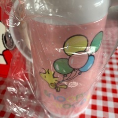 新品未使用スヌーピー魔法瓶、ポケットの画像