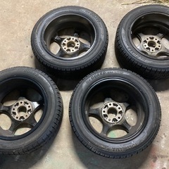 中古ホイール スタドレス（195/55R16）付き　EURO design 中古ホイール 16インチの画像