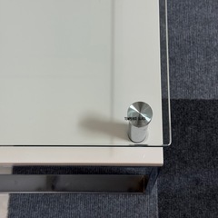 お洒落 ガラステーブル ローテーブル　リビングテーブル TEMPERED GLASSの画像