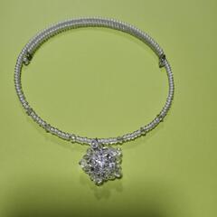 ビーズアクセサリーネックレス&キーホルダーの画像
