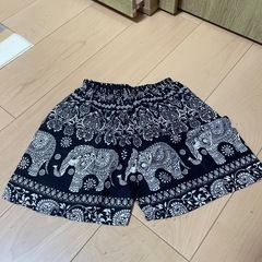 象柄シャツ・ショートパンツセット 120cmの画像