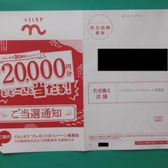 配送·オンライン決済限定【仁科百貨店商品券20,000円分】引換券《引換店舗:ニシナフードバスケット笠岡店》の画像